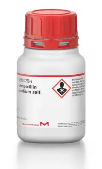 Ampicilina sal sódica antibiótico x 5g.