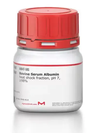 BSA ≥98% Fracción de choque térmico x 50g.