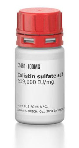 Colistina sulfato ≥19,000 IU/mg x 1mg.
