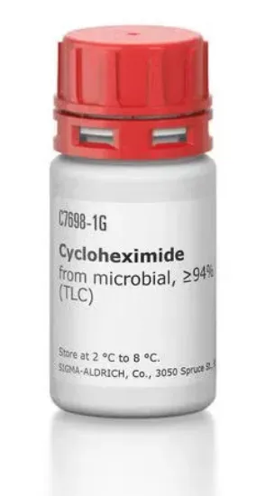 Cicloheximida Antibiótico, origen microbiano, ≥94% (TLC) x 1g.