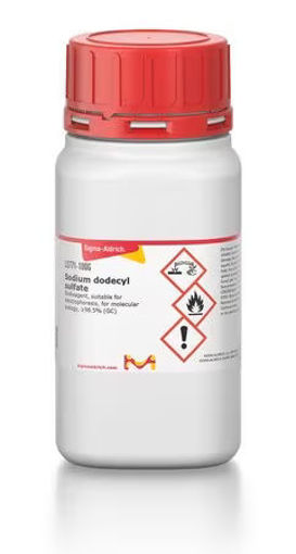 SDS Dodecil sulfato de sodio BioReagent ≥98,5% (GC x 100g.