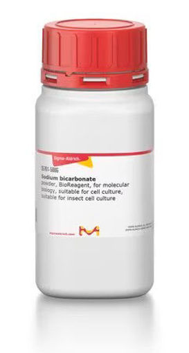 Bicarbonato de sodio polvo BioReagent x 500g.