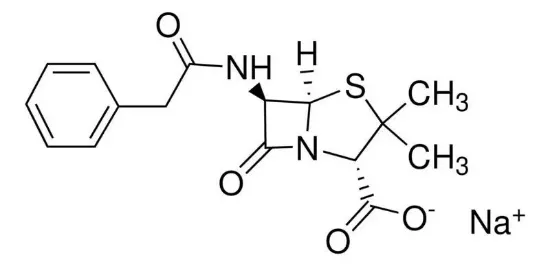 Penicilina G sal sódica. 96.0-102.0% x 5g.