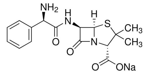 Ampicilina sal sódica Polvo o cristales BioReagent x 5 g.