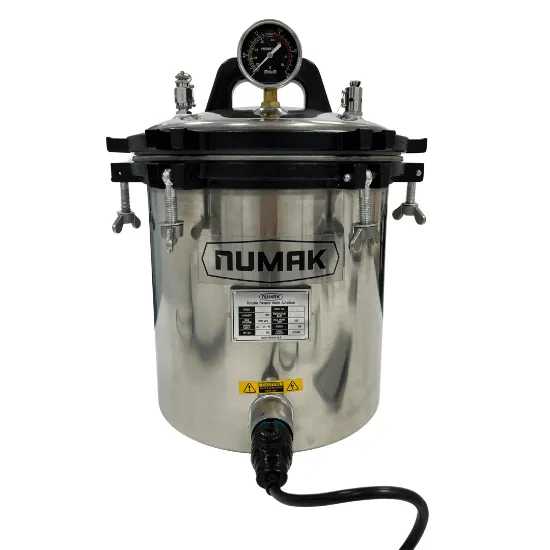 Autoclave portátil eléctrico de 18 litros, uso manual APN-18