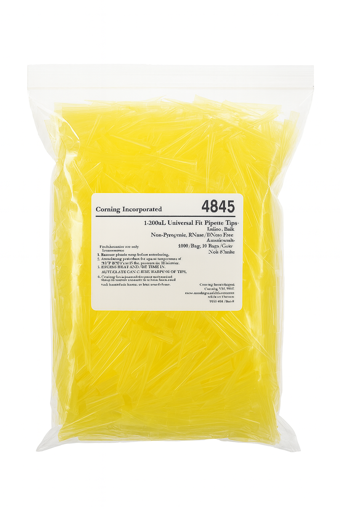 Tips Corning de 1-200μl, no estéril en bolsa x 1000u.
