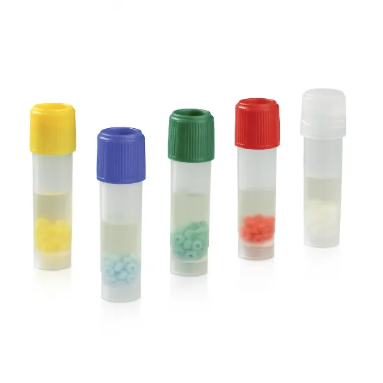 Crioperlas para la conservación de cepas microbiológicas color variado x 100u.