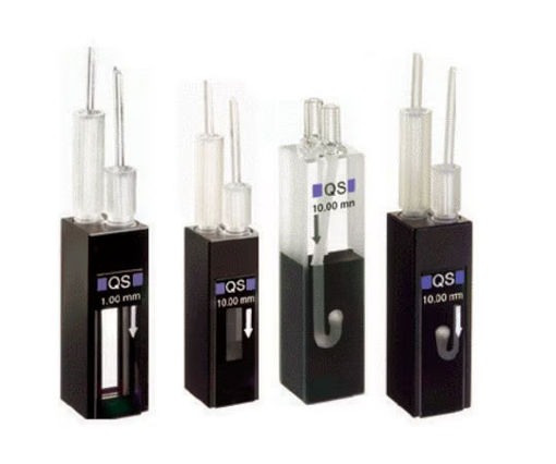 Cubeta celda de flujo continuo Vidrio de cuarzo de alto rendimiento 200-2500 nm