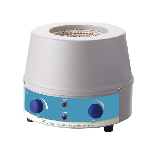 Manta calefactora con agitación magnética regulación de temperatura hasta 380°C
