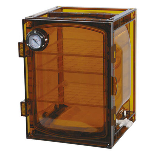 Gabinete desecador resistente a rayos UV con 2 estantes