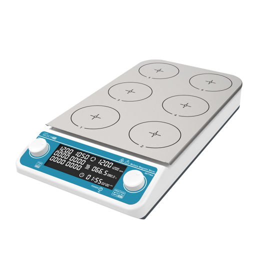 Agitador magnético 6 posiciones con calentamiento (6 x 500ml) MHS6Pro