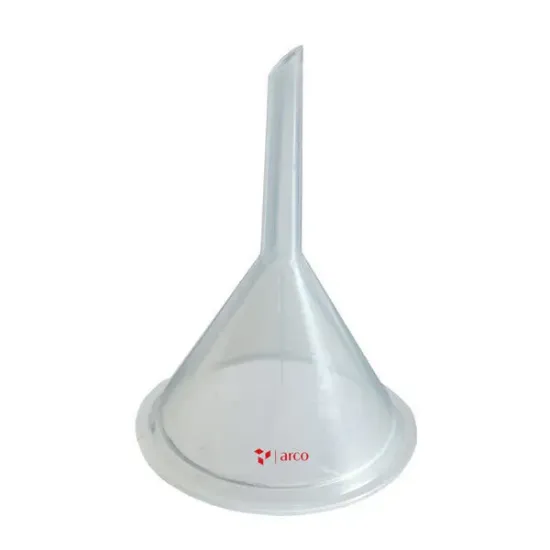 Embudo liso de PP tallo largo