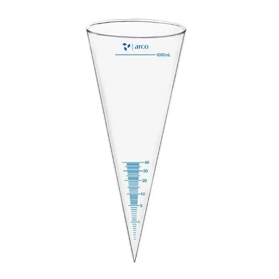 Cono de sedimentación Imhoff de vidrio 454 mm