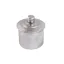 Lampara de alcoholacero inoxidable mecha tejida portamecha metálico y tapa a rosca 100 ml
