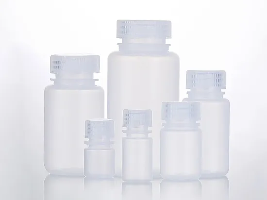 Botella de reactivos de boca ancha no estéril HDPE