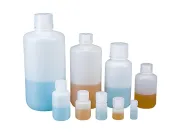 Botella de reactivos de boca ancha no estéril HDPE