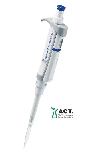 Pipeta Eppendorf Research Plus 1 canal, volumen variable