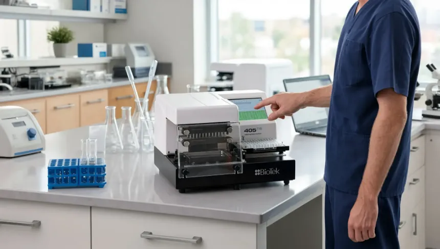 Automatización del lavado en ensayos ELISpot con el lavador de microplacas Agilent BioTek 405 TS